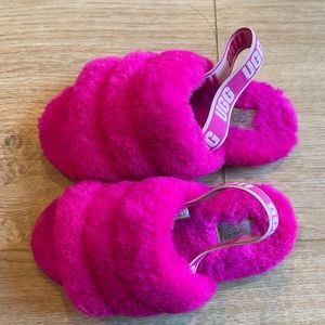 UGG Fluff Yeah Slides- Girls' Toddler 12